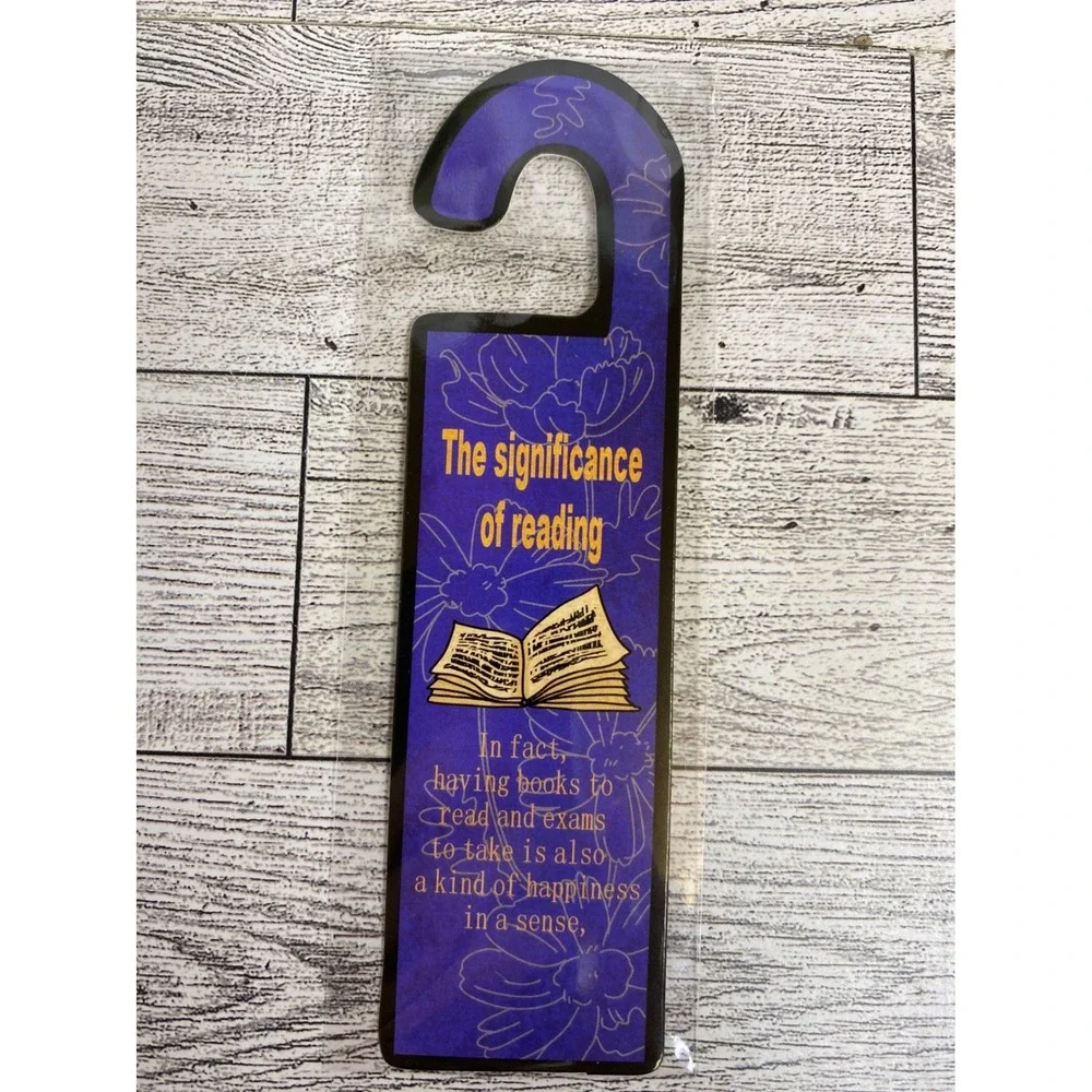 Bookmark - The Significance of Reading Page Hook Die-Cut - Study Motivation